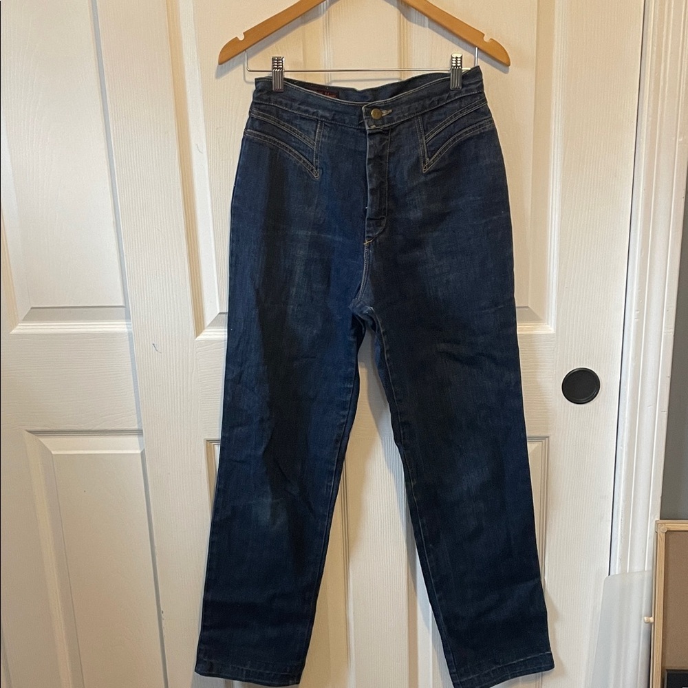 Landlubber Dark wash High-Waist Straight Leg Jeans